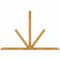 Ekena Millwork Saratoga Rough Sawn Timber Gable Bracket, Western Red Cedar, 96"W x 64"H x 2"D x 4"F, 16/12 Pitch GBW096X64X0204SAR00RWR - alternate 1